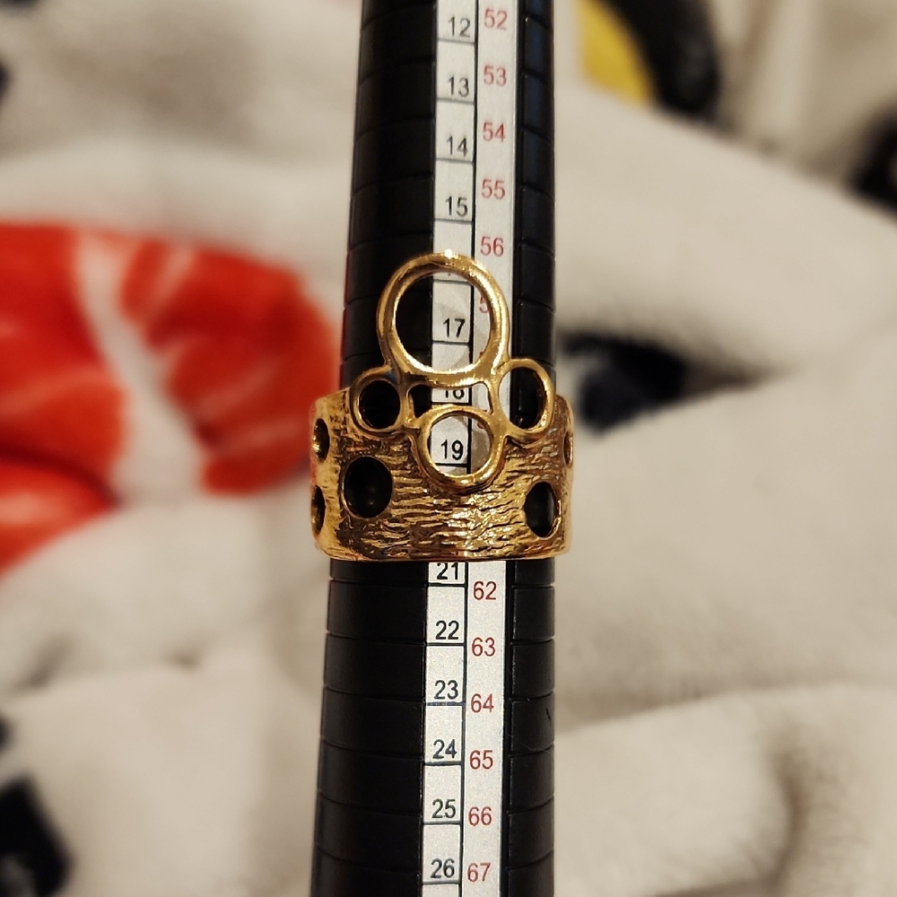 Gold Toned Circle Ring